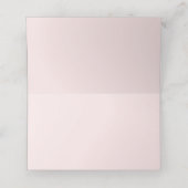 Moderne Brush Rose Gold Wedding Platzkarte (Innenseite Aufgefaltet)