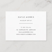 Moderne Brushstroke-Imitat Goldring-Geschäftskarte Visitenkarte (Rückseite)