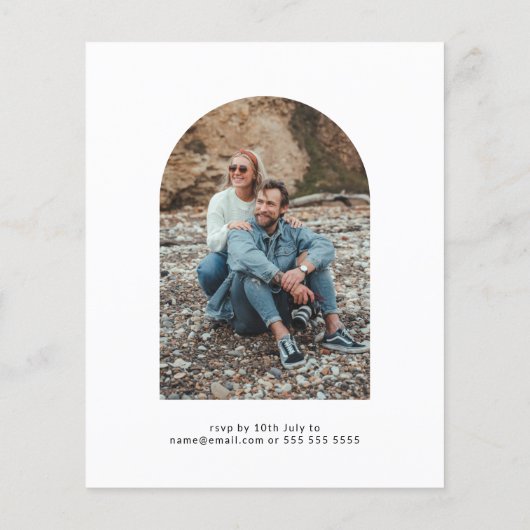 Moderne Bubbles & Brews Paare Dusche Foto (Rückseite)