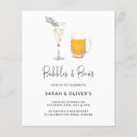 Moderne Bubbles & Brews Paare Dusche Foto
