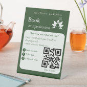 Moderne Buch Jetzt QR-Code-Schilder | Termine Sockelschild (In Situ)