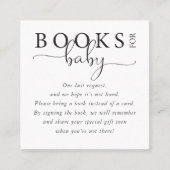 Moderne Bücher für Baby-Beilage Quadratische Visitenkarte (Vorderseite)