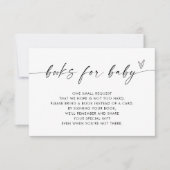 Moderne Bücher für Babybettkarte | Neutral Einladung (Vorderseite)