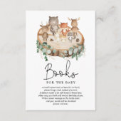 Moderne Bücher für junge Waldtiere Begleitkarte (Vorderseite)