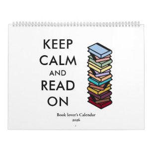 Moderne Bücherliebhaber Zitate Farbige Typografie  Kalender