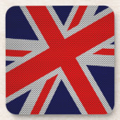 Moderne Buchse auf Kohlenstofffaser-Art Getränkeuntersetzer (Vorderseite)