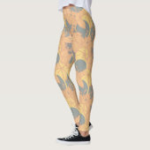 Moderne Bud & Blume kühne Muster Athletik Leggings (Links)