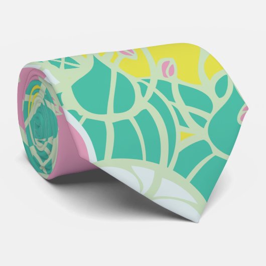 Moderne Bud & Blume - kühne Muster Krawatte (Gerollt)