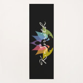 Moderne Buddha-Silhouette Yogamatte (Vorderseite)