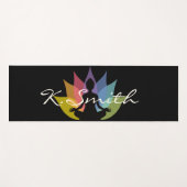 Moderne Buddha-Silhouette Yogamatte (Vorderseite (Horizontal))