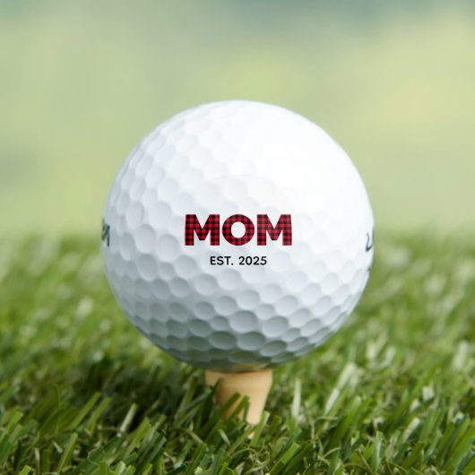 Moderne Buffalo-Karierte Mama Golfball (Insitu T-Shirt)
