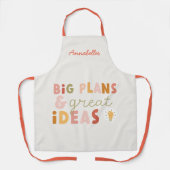 Moderne bunt kühn gestaltete Typografien und Ideen Schürze (Vorderseite)