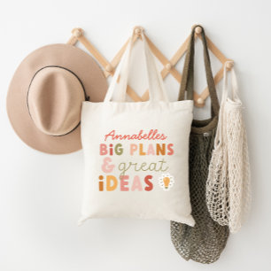 Moderne bunt kühn gestaltete Typografien und Ideen Tragetasche