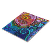 Moderne bunte abstrakte Kunst Fliese (Seite)