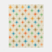 Moderne, bunte atomare Sternexplosion des Mittelal Fleecedecke (Vorderseite)