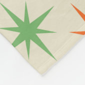 Moderne, bunte atomare Sternexplosion des Mittelal Fleecedecke (Ecke)