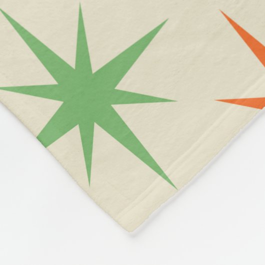 Moderne, bunte atomare Sternexplosion des Mittelal Fleecedecke (Ecke)