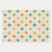 Moderne, bunte atomare Sternexplosion des Mittelal Geschenkpapier Set (Vorderseite 2)