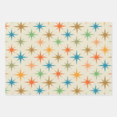 Moderne, bunte atomare Sternexplosion des Mittelal Geschenkpapier Set (Vorderseite)