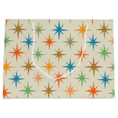 Moderne, bunte atomare Sternexplosion des Mittelal Große Geschenktüte (Vorderseite)