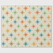 Moderne, bunte atomare Sternexplosionen des Mittel Geschenkpapier (Flach)