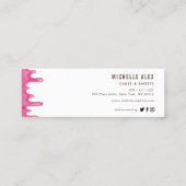 moderne, bunte Backbäckerei Visitenkarte (Rückseite)