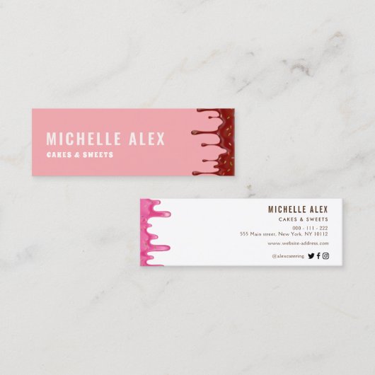 moderne, bunte Backbäckerei Visitenkarte (Vorne/Hinten)