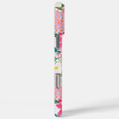 Moderne Bunte Blumengarten-Monogramm  Case-Mate iPhone Hülle (Rückseite / Rechts)