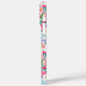 Moderne Bunte Blumengarten-Monogramm  Case-Mate iPhone Hülle (Rückseite / Links)