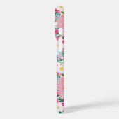 Moderne Bunte Blumengarten-Monogramm Case-Mate iPhone Hülle (Rückseite / Links)