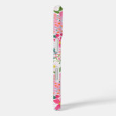 Moderne Bunte Blumengarten-Monogramm Case-Mate iPhone Hülle (Rückseite / Rechts)