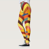 Moderne, bunte Chevrons Leggings (Links)