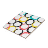 Moderne, bunte, coole, einzigartige, trendige Krei Fliese (Seite)