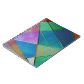 Moderne, bunte Dreiecke, trapezische Formen Kunst Notizblock (Linke Seite)