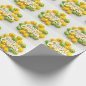 Moderne bunte Eier Muster Ostern Geschenkpapier (Ecke)