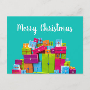 Moderne, bunte Geschenke Weihnachten