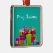 Moderne, bunte Geschenke Weihnachten Ornament Aus Metall (Rechts)