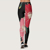 Moderne bunte Kirschblüten Japan Geburtstagsfeier Leggings (Rückseite)