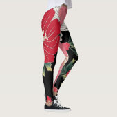 Moderne bunte Kirschblüten Japan Geburtstagsfeier Leggings (Rechts)