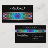 Moderne bunte Mandala Visitenkarte (Vorne/Hinten)