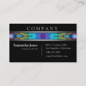 Moderne bunte Mandala Visitenkarte (Rückseite)