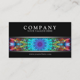 Moderne bunte Mandala Visitenkarte