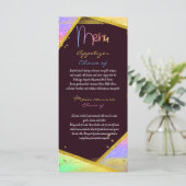 Moderne bunte Menü-Karte Menükarte (Stehend Vorderseite)