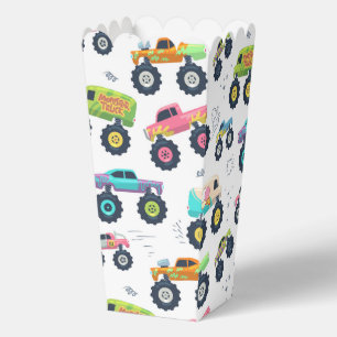 Moderne Bunte Monster-Truck-Kinderparty Geschenkschachtel