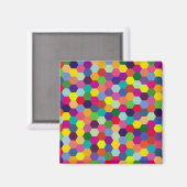 Moderne bunte Muster - Mode Frühling Hipster Magnet (Vorderseite/Rückseite)