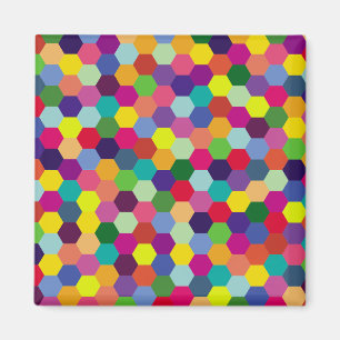 Moderne bunte Muster - Mode Frühling Hipster Magnet