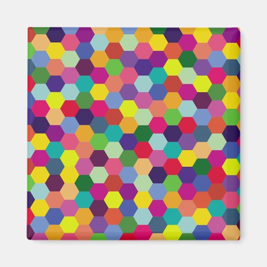 Moderne bunte Muster - Mode Frühling Hipster Magnet (Vorne)