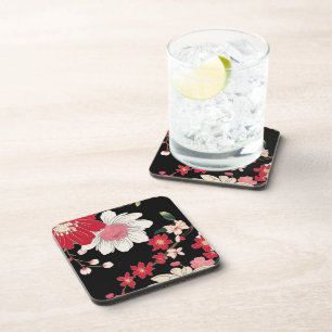 Moderne bunte Sakura-Blüten Japan Geburtstagsfeier Getränkeuntersetzer
