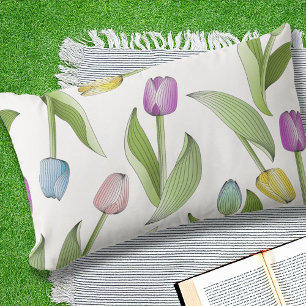 Moderne bunte Tulpe Outdoor Kissen Für Draußen