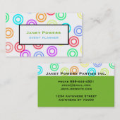 moderne, bunte Visitenkarte doppelseitig (Vorne/Hinten)